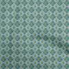 oneOone Cotton Flex Dark Teal Green Fabric Abstract Traditional Craft Projects Decor Fabric Printed By The Yard 40 Inch
