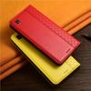Napa Inner Grid Genuine Leather Flip Case for Meizu 15 16 16TH 16X 16XS 17 18 18X 20 21 Pro Plus Note Phone Cover Card Cases