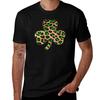Leopard Shamrock Animal Pattern Funny St Patricks Day Print Tshirt T Shirt Unisex Designer Graphic T Shirts For Unisex Tshirt