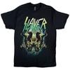 Футболка Slayer Daemonic Twin Логотип группы новая Официальная Мужская Черная