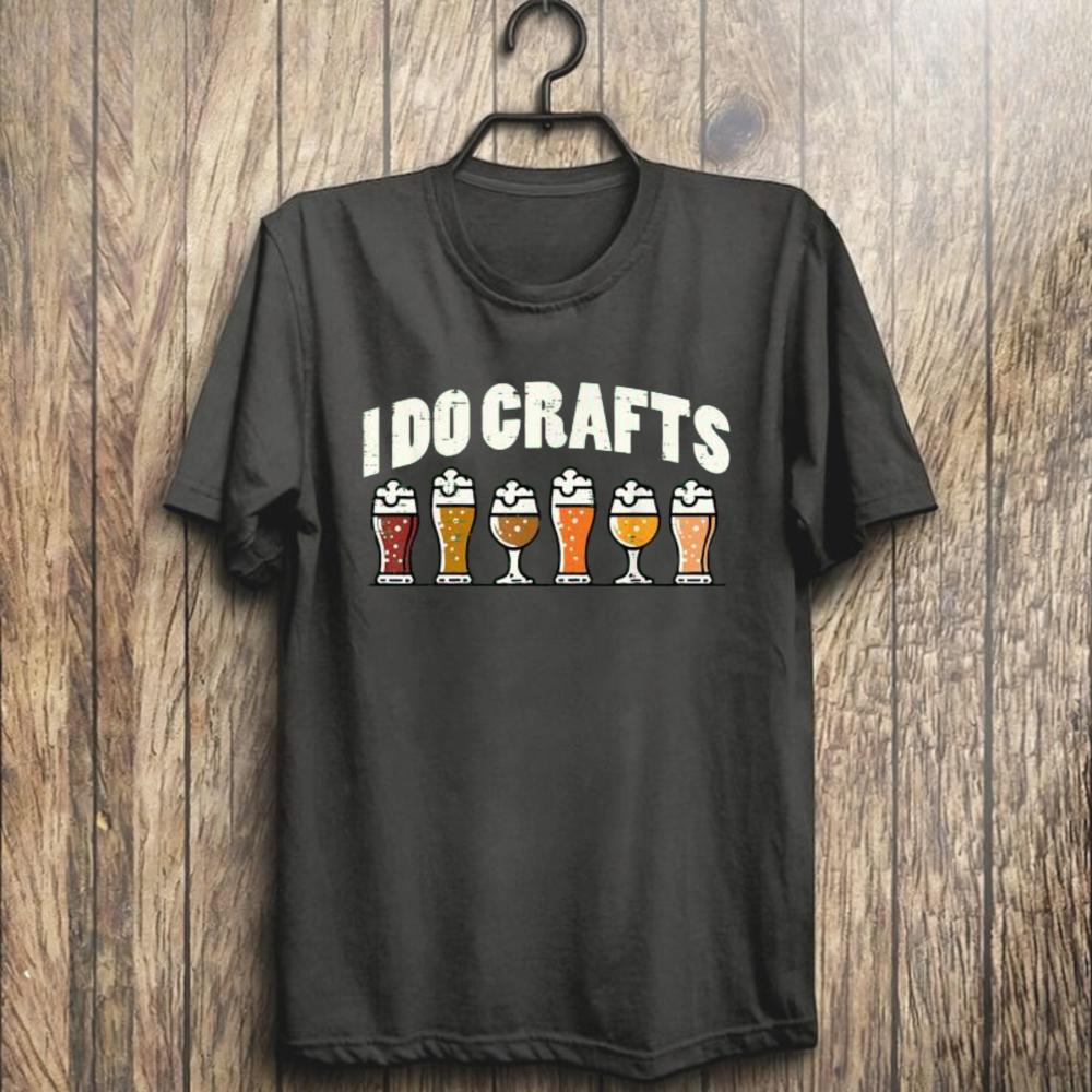I Do Crafts Beer Graphic Tee Six Pack Variety Drinking Humor Unisex Unisex Cotton Shirt Trendy Breathable Summer Streetwear Tshirt