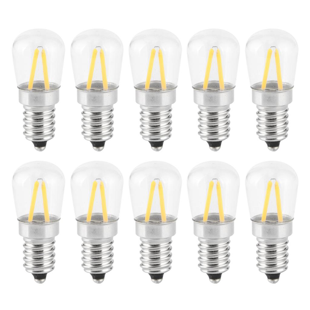 E14 Короткие нитевидные лампы 1.5W AC110V Лампочка люстра потолочный светильник аксессуар теплый белый