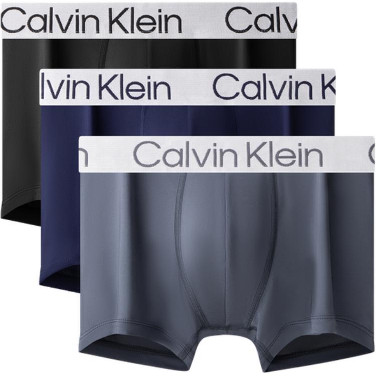 Calvin Klein Трусы-боксеры с жаккардовым поясом, 3 пары, мужское нижнее белье NP2741O-8R8