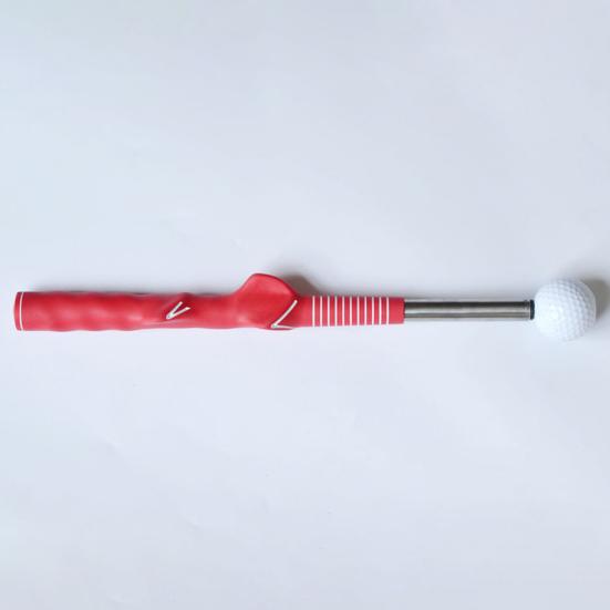 Тренажер для свинга в гольфе с клик-отдачей, выдвижной тренажер темпа клюшки для разминки, тренировки в помещении, телескопическая короткая клюшка для правой/левой руки