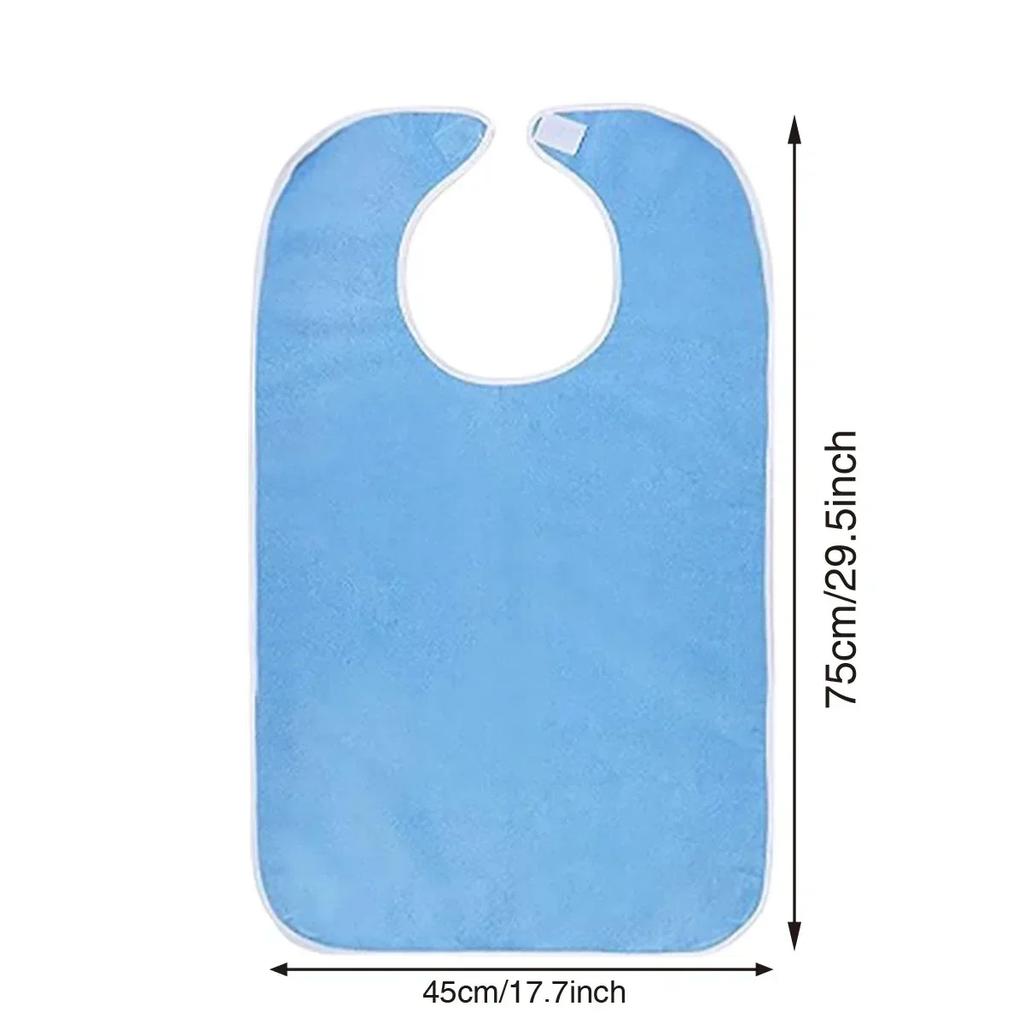 Anti-fouling Bib for Men and Women Adjustable The Elderly Apron for Eating When Sick Adult Specific Neck Care Bib Hospital