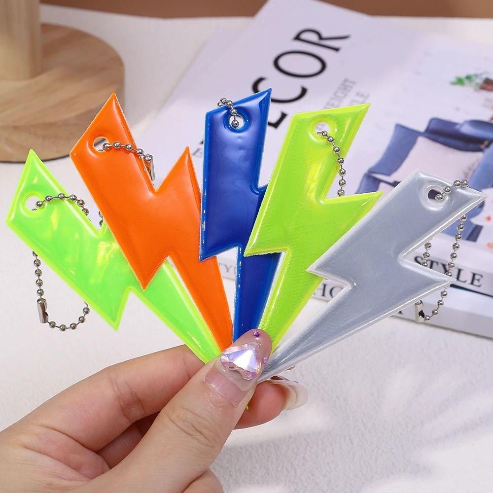 Safety Protection Night Reflective Pendant Decoration Reflective Keyring Bag Ornament