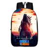 Стильный рюкзак Годзилла против Кинг-Конга для студентов с мультяшными узорами и регулируемыми лямками