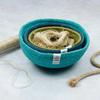 Jute Mini Bowls Set Of Three - Ocean