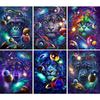 Starry Sky Animal 5D DIY Diamond Painting Picture Full Diamond Embroidery Rhinestone Gift Mosaic Decoration Kit