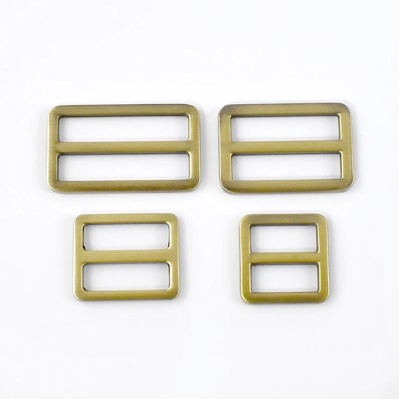 Meetee 20 шт. 20-50 мм 16 цветов Металлическая пряжка Регулировочные пряжки для стропы Ползунок для ремня сумки Кольцо Застежка DIY Кожаная фурнитура Аксессуары
