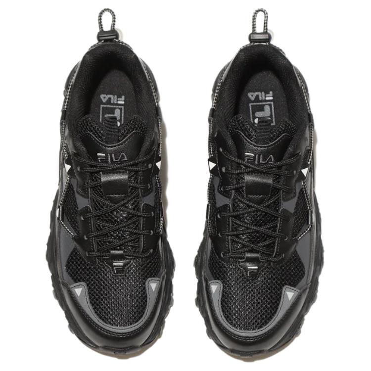 Мужские кроссовки FILA FLUID V2 Повседневная обувь Унисекс Низкие Черные