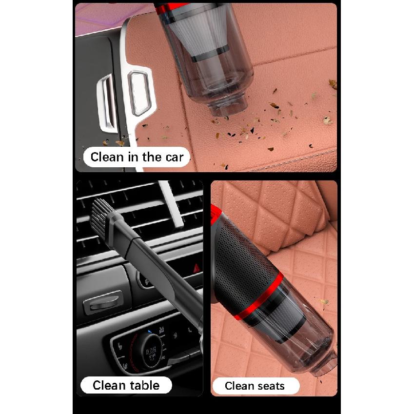 SZUK Car Vacuum Cleaner Wireless Portable Strong Suction Cleaning Machine Mini Handheld Vacuum Cleaner for Car Home and keyboard