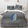 Attack On Titan 3D Printed Bedding Set Duvet Cover Pillowcase Freedom Wings Bedclothes for Boys Kids Twin Single Full Size