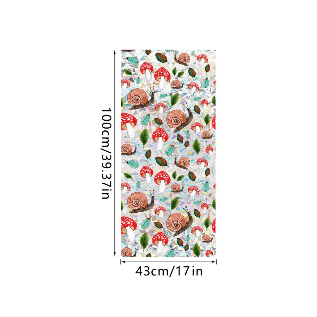 PVC Flower Window Electrostatic Stickers Privacy Protection Static Cling Decoration Reusable Glass Decals for Home Bathroom