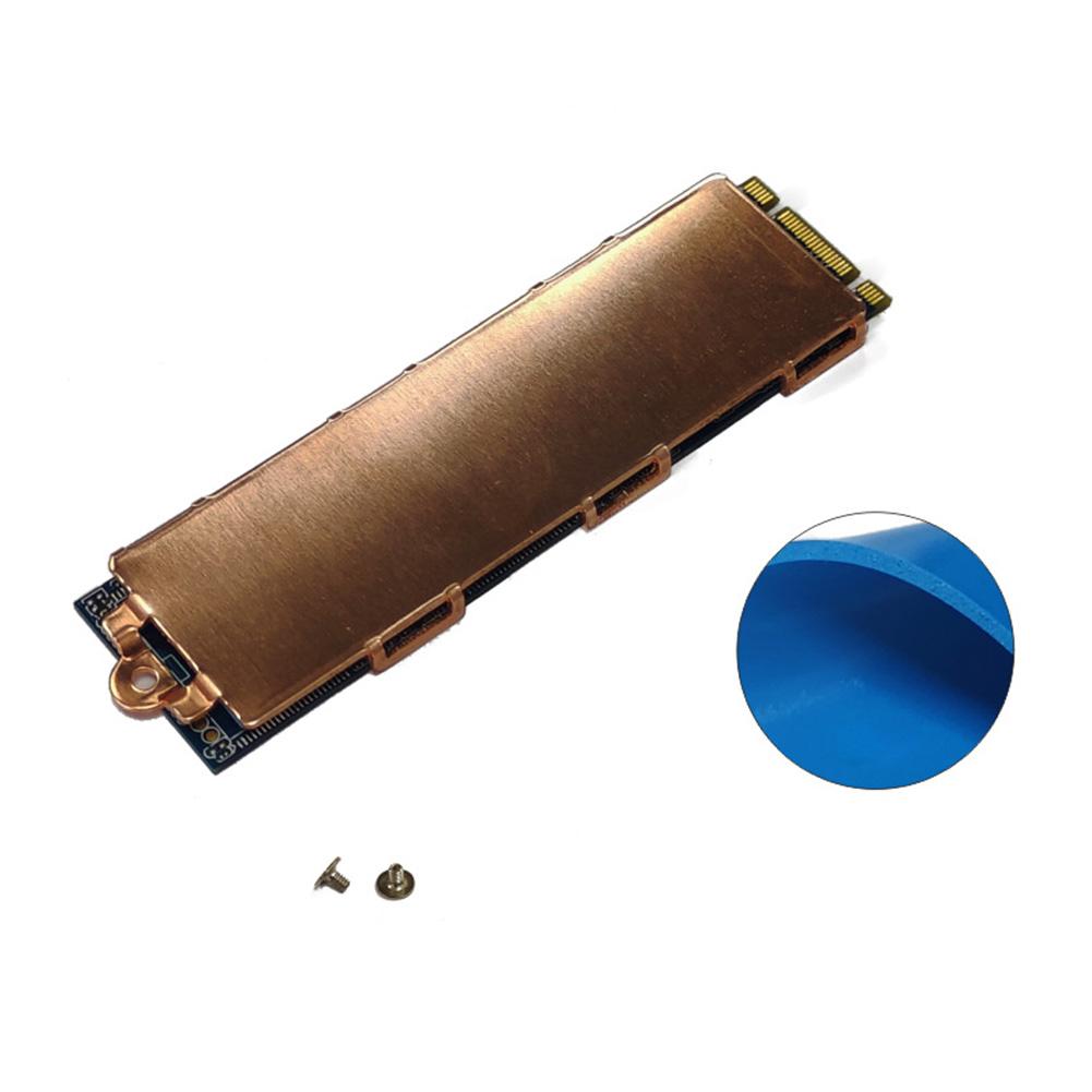 M.2 NVME SSD Heastink with Nano Thermal Pads Copper Heat Sink Cooling Thermal Pad For M2 2280 SSD In Laptop Thermal Radiat