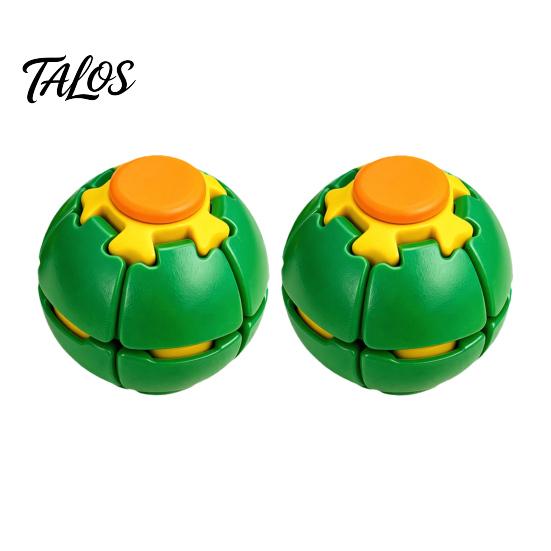 Игрушка для снятия стресса для детей 1/2 шт., 3D-печатный нажимной вращающийся шар, спиннер для взрослых, тихий вращающийся шар, гаджет для снятия напряжения, прочный