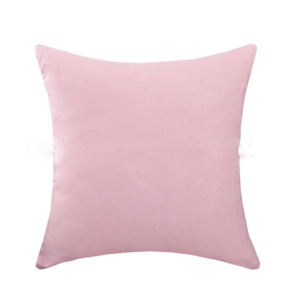 Pillow Cushion Cover Pure Candy Color Household Goods Cover Suede Pillow Nordic Style