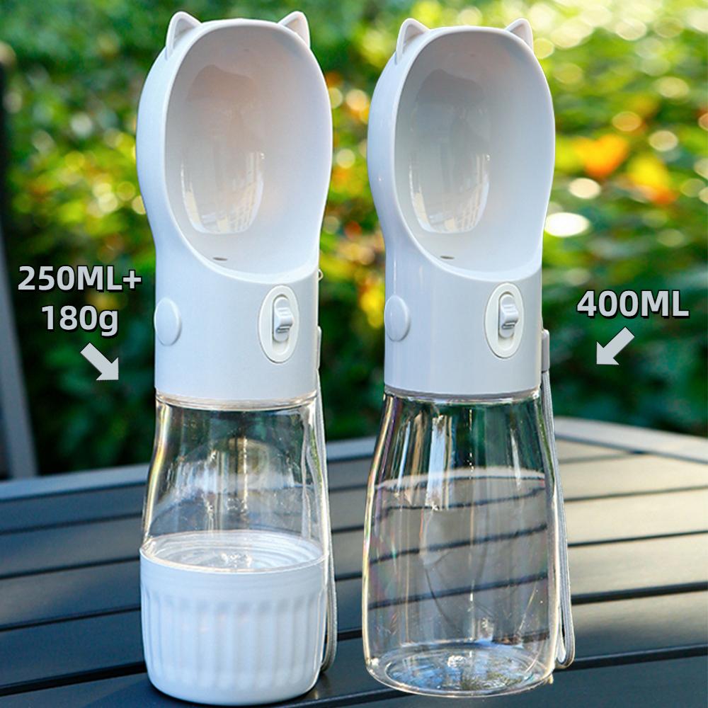 2in1 Dog Portable Water Bottle for Small Large Pet Cats Food Feeder Leak Proof Outdoor Travel Drink Bowl Puppy Chihuahua Supplie