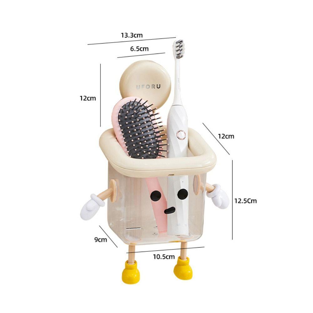 Настенный держатель для зубных щеток, прозрачная полка для хранения в ванной, новая полка для хранения в туалете