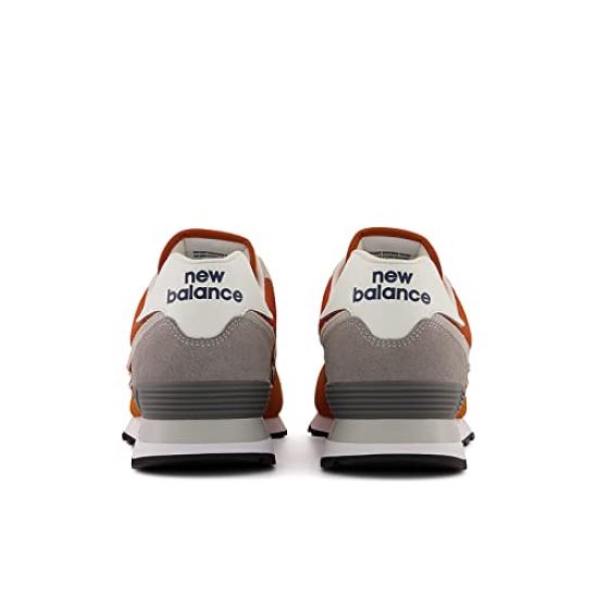 Кроссовки ML574 см D [New Balance] (Текущая модель) ОРАНЖЕВЫЙ/ТЕМНО-СИНИЙ (HJ2) 24,0