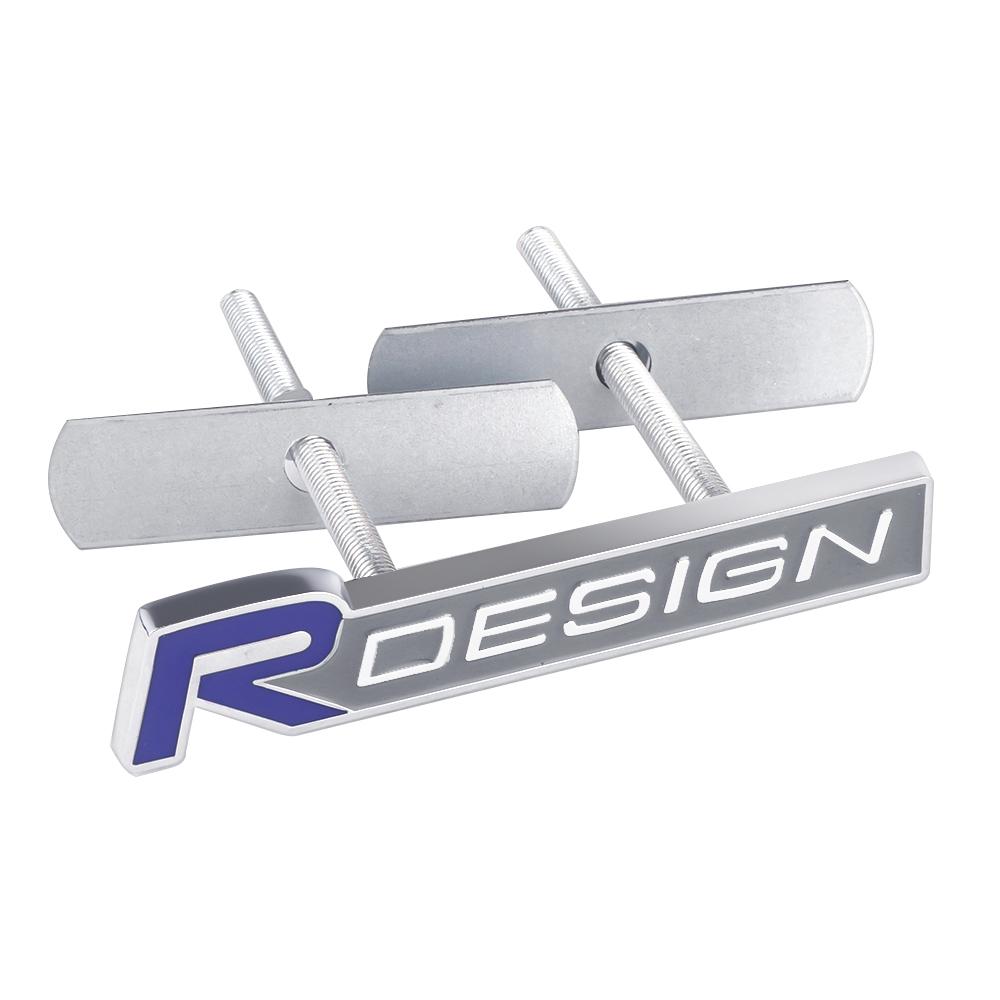 3D Металлическая эмблема R Design Наклейка на решетку радиатора автомобиля Для Volvo Rdesign V40 V50 S40 S80 XC60 S90 XC90 S60 XC40 V90 Аксессуары