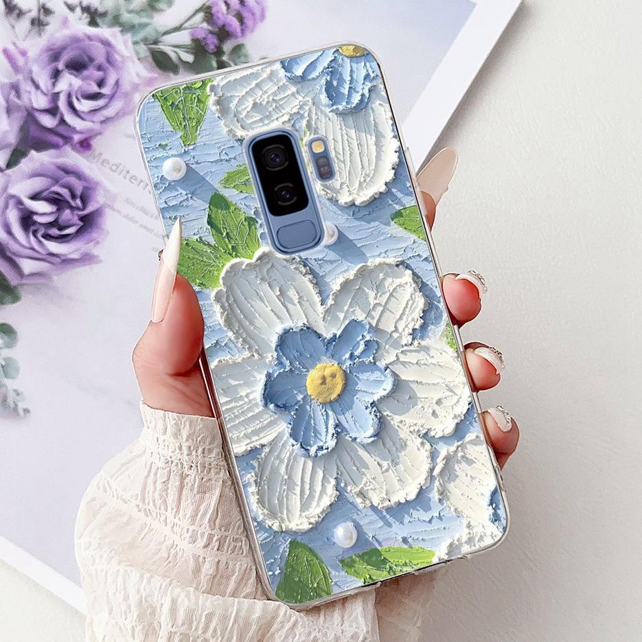 Чехол для Samsung Galaxy S9 SM-G960F Милый Кот Расписной Чехол Мягкий Тонкий Чехол для Телефона Для Samsung S9 Plus S 9 Galaxy S9+ SM-G965F Сумки