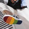 Женские парусиновые кроссовки Rainbow High Top парусиновые туфли Модные летние кроссовки Женские кроссовки Вулканизированная обувь Плоские туфли Белые туфли