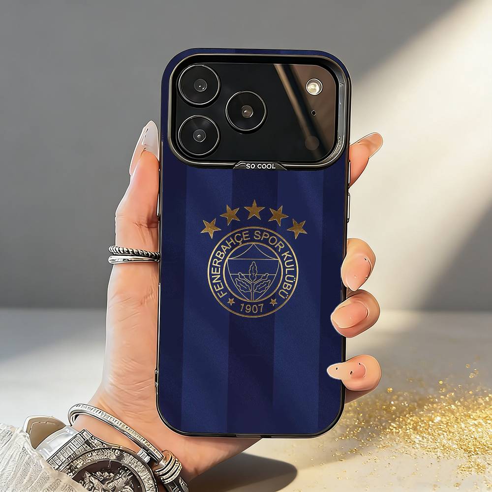 Чехол для телефона T-Турция Фенербахче-E для iPhone17,16,15,14,13,12,11,Pro,MAX Серый Матовый Силиконовый Черный Чехол