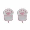 2Pcs Electrostatic Adsorption Pet Hair Remover Cat Paw Cute Electrostatic Gloves Self Cleaning Double-sided Pet Grooming Glove