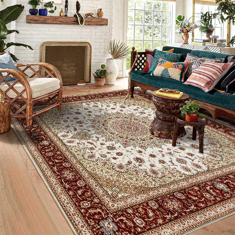 WTEMPO Ковровое покрытие для гостиной, коврик для персидского дивана, журнального столика, ковер для отеля, двуспальная кровать, ковер