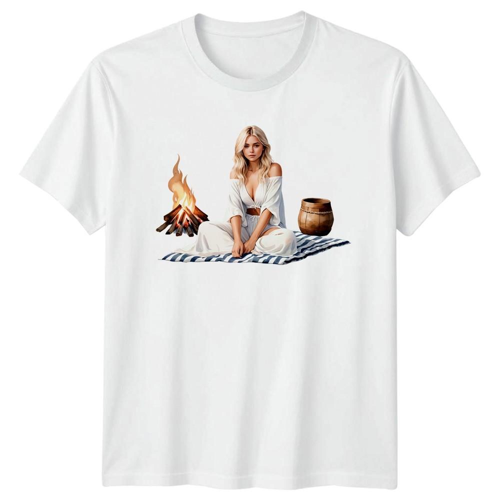 Campfire Relaxation Outdoors Graphic Tee Unisexs TShirt Unisexs Tee