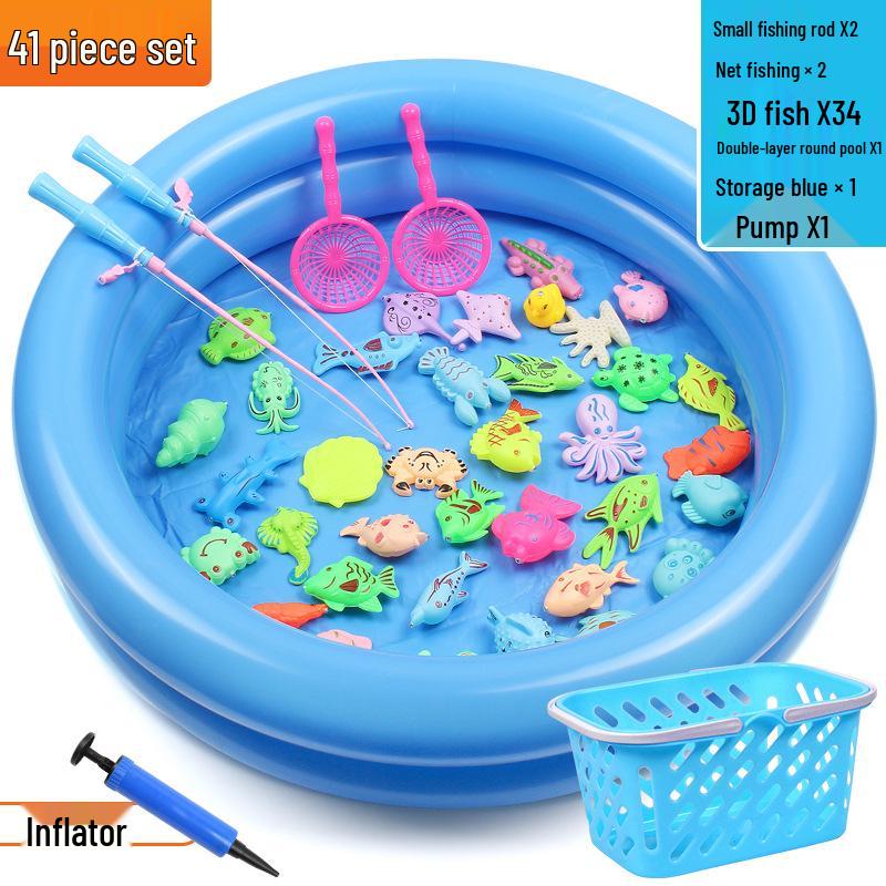 Детский магнитный набор для рыбалки – Летняя развивающая ролевая игра для детей