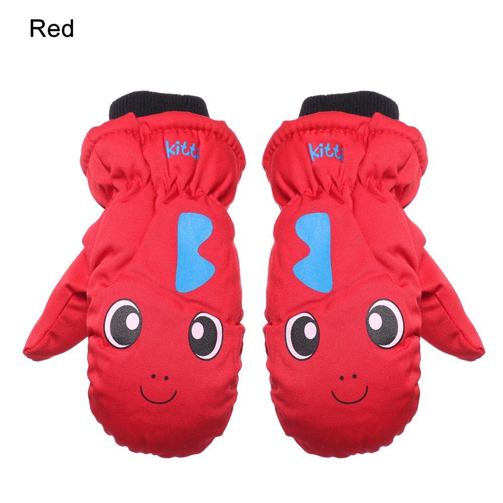 Детские Утепленные Теплые Уличные Перчатки для Катания на Лыжах для Детей Варежки с Длинными Рукавами Снег Сноуборд