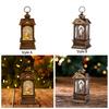 Christmas Musical Snow Globe Lantern Glowing Music Box Artwork Desktop Ornament Gift Nightlight Xmas