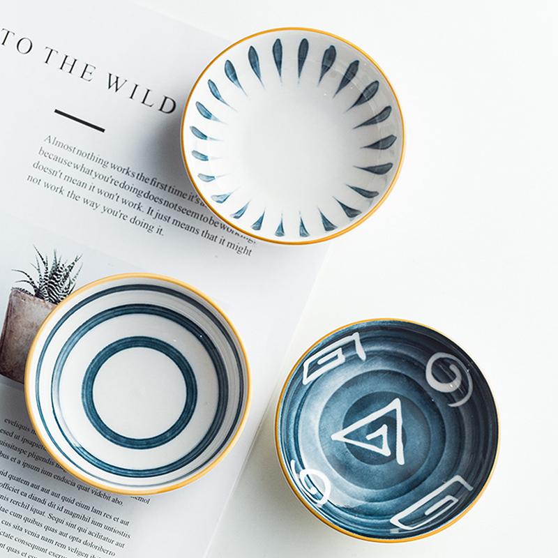 Кухонная керамическая тарелка, мини-тарелка с приправами, миска для уксуса, соуса, японская креативная посуда, домашняя тарелка, обеденная тарелка