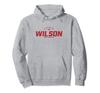 Wilson North Carolina NC Vintage Athletic Red Sports Logo Hoodie