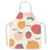 Strawberry Peach Children Apron Fruit Pattern Household Apron New Halter Neck Apron  Home Use
