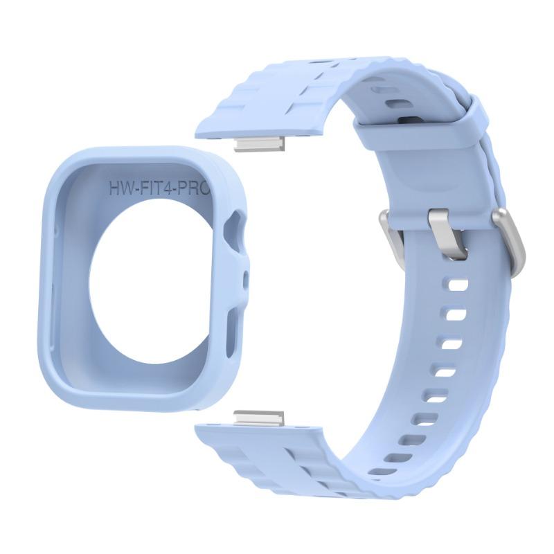Силиконовый чехол+ремешок для Huawei Watch Fit 4 Pro Удобный Комфортный Дышащий ремешок