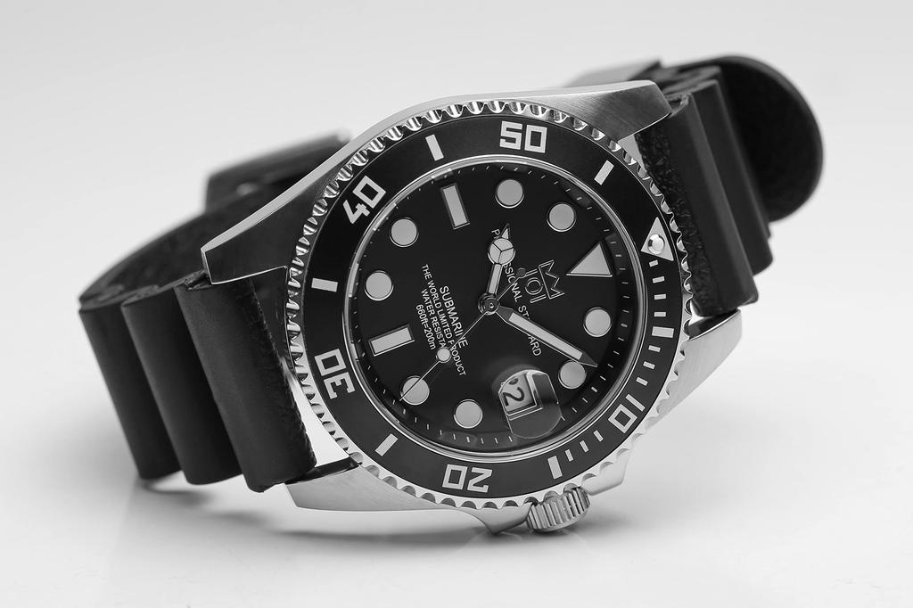 Replacement Rubber Strap for 22mm Silver [HYAKUICHI 101] HYAKUICHI, Wide,