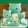 Plush Cozy Frog Toy Bedtime Hugging Stuffed Doll For Kids Decor Perfect Gift