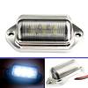 Chrome 6 Led License Plate Tag Light Lamp For Truck Suv Trailer Van Universal