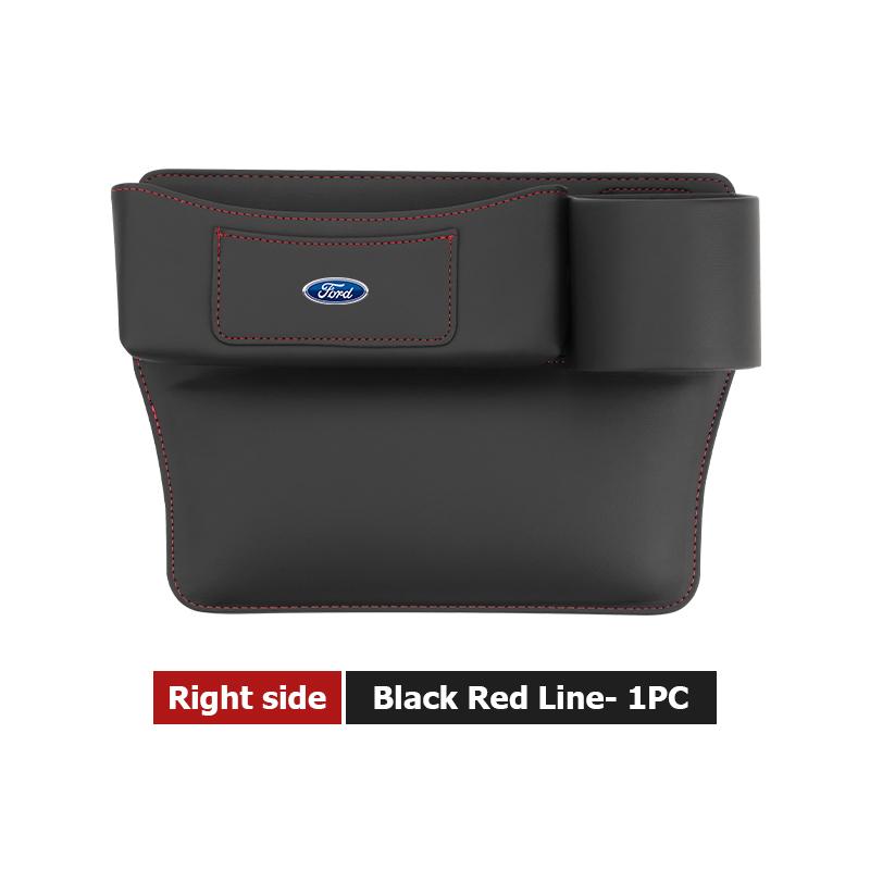 Leather Car Seat Gap Water Cup Holder Box Storage Bag For Ford Escape Ecosport Fusion Explorer Expedition Taurus