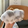 Брелок-подвеска 'Лапка котенка' из меха кролика Рекс - Милый плюшевый шарик, подвеска на сумку, подарок на день рождения