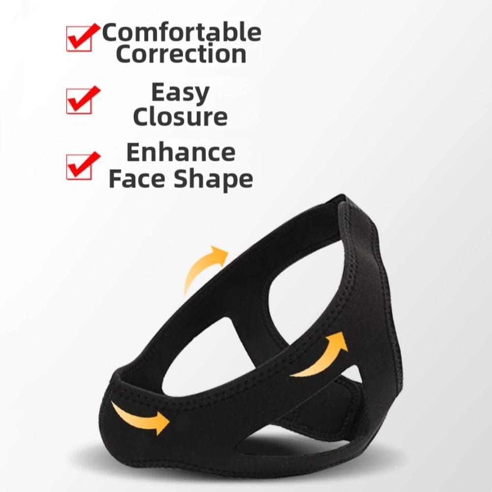 Chin Apnea Anti-snore Band Adjustable Sleep Close Mouth Belt Prevent Mouth Breathing
