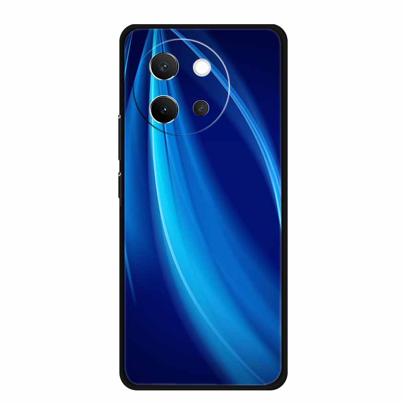Чехол для Vivo V40 Lite V40lite V 40 Lite Модный Черный Силиконовый Мягкий Задний Чехол-Крышка Для Vivo V30e 5G Чехол для Телефона V 30 e Funda