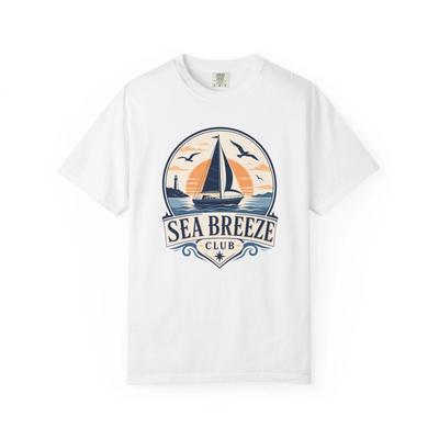 Клубный T-shirt "Морской бриз" Морской парусник Летняя футболка