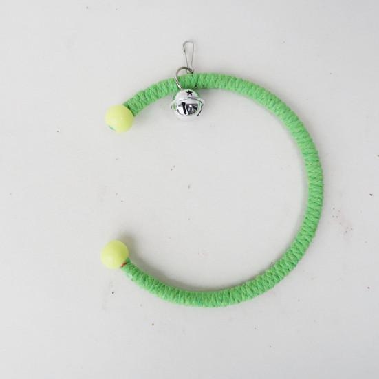 Игрушка-качалка с попугаем и игрушками для скалолазания, красочная хлопчатобумажная веревка, подвесная плетеная птица