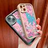 For iPhone 16 15 14 13 12 11 Pro Max XS Max XR X SE 8 7 Soft Silicone Graffiti Butterfly Kitten Pattern Full Lens Protect Phone Case Cover