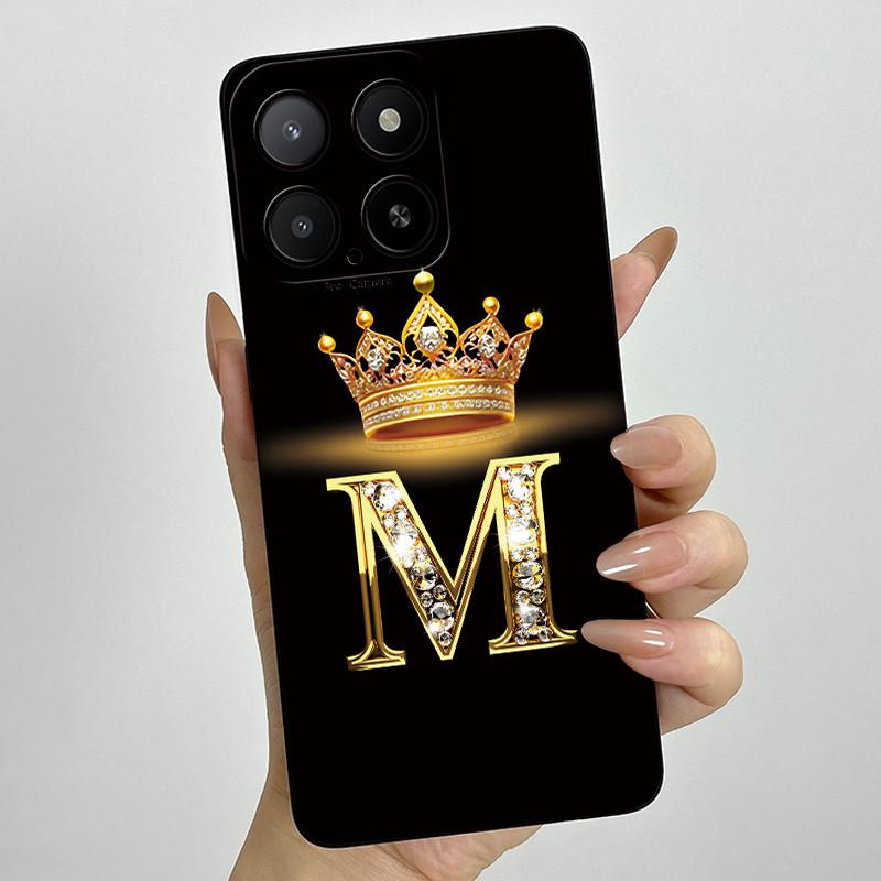 Чехол для телефона Honor X5b 2024, чехол с буквами-коронами, силиконовый, мягкий, полностью защищающая задняя крышка, для HonorX5b X 5b+ Plus, Coque Fundas