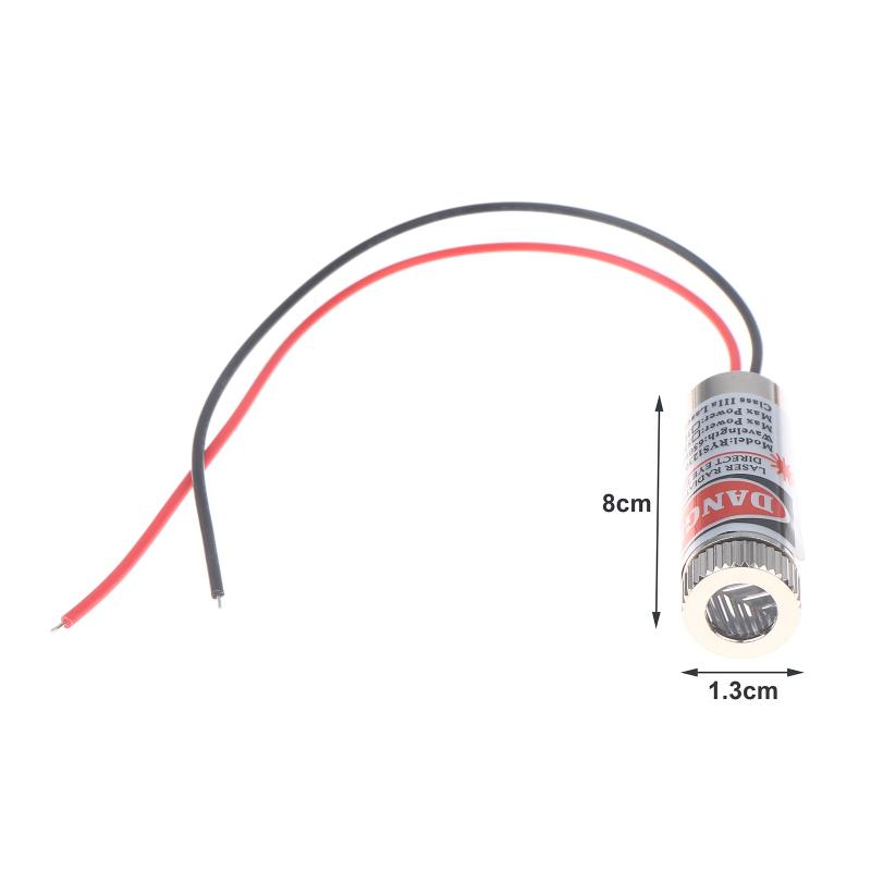 1/2/3 PCS 650nm 5mW 5V Laser Diode Module - Red Point/Line/Cross Copper Head Laser Pointer for Alignment
